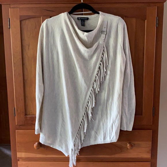 INC International Concepts Sweaters - INC Brand fringed wrap sweater